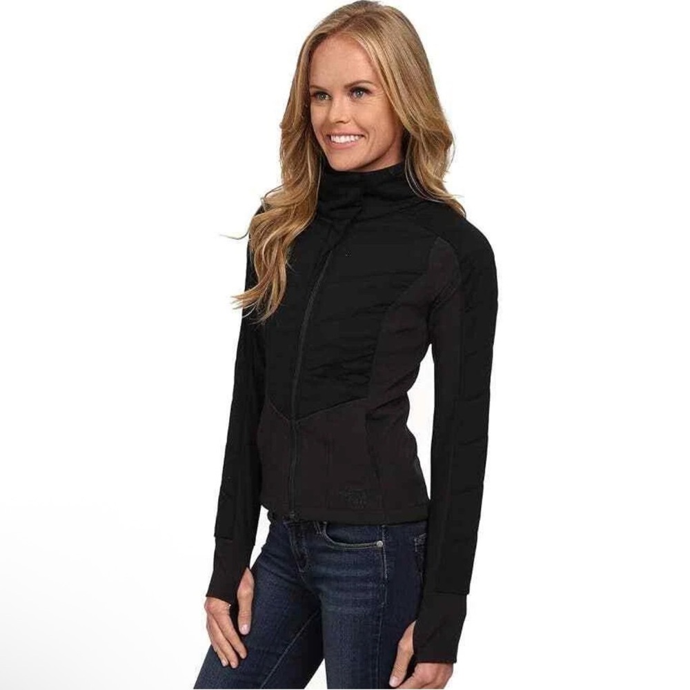 The North Face Pseudio Black Moto Jacket, Size S - Picture 3 of 8